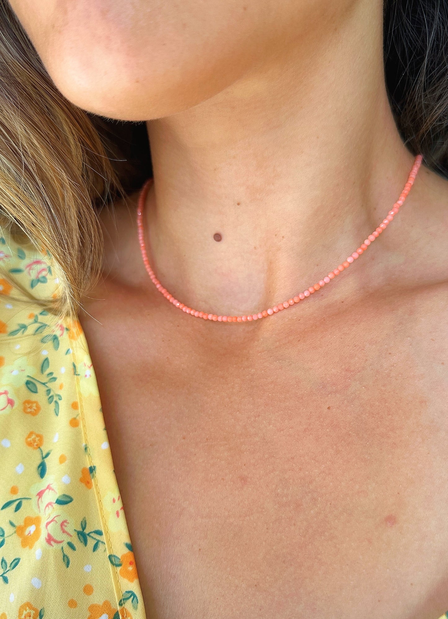 Coral Glow Base Necklace
