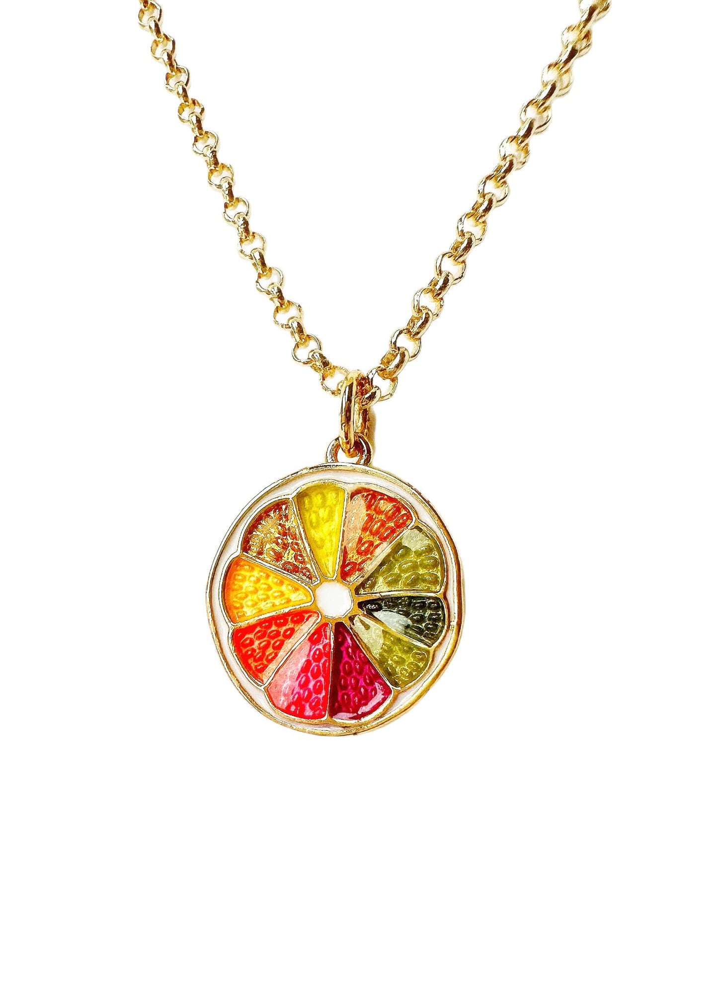Sun-Kissed Citrus 24k Gold-Filled Necklace