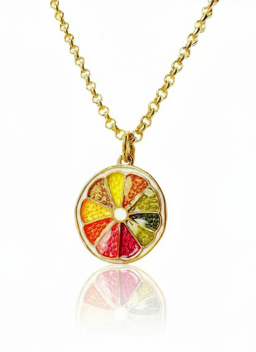 Sun-Kissed Citrus 24k Gold-Filled Necklace