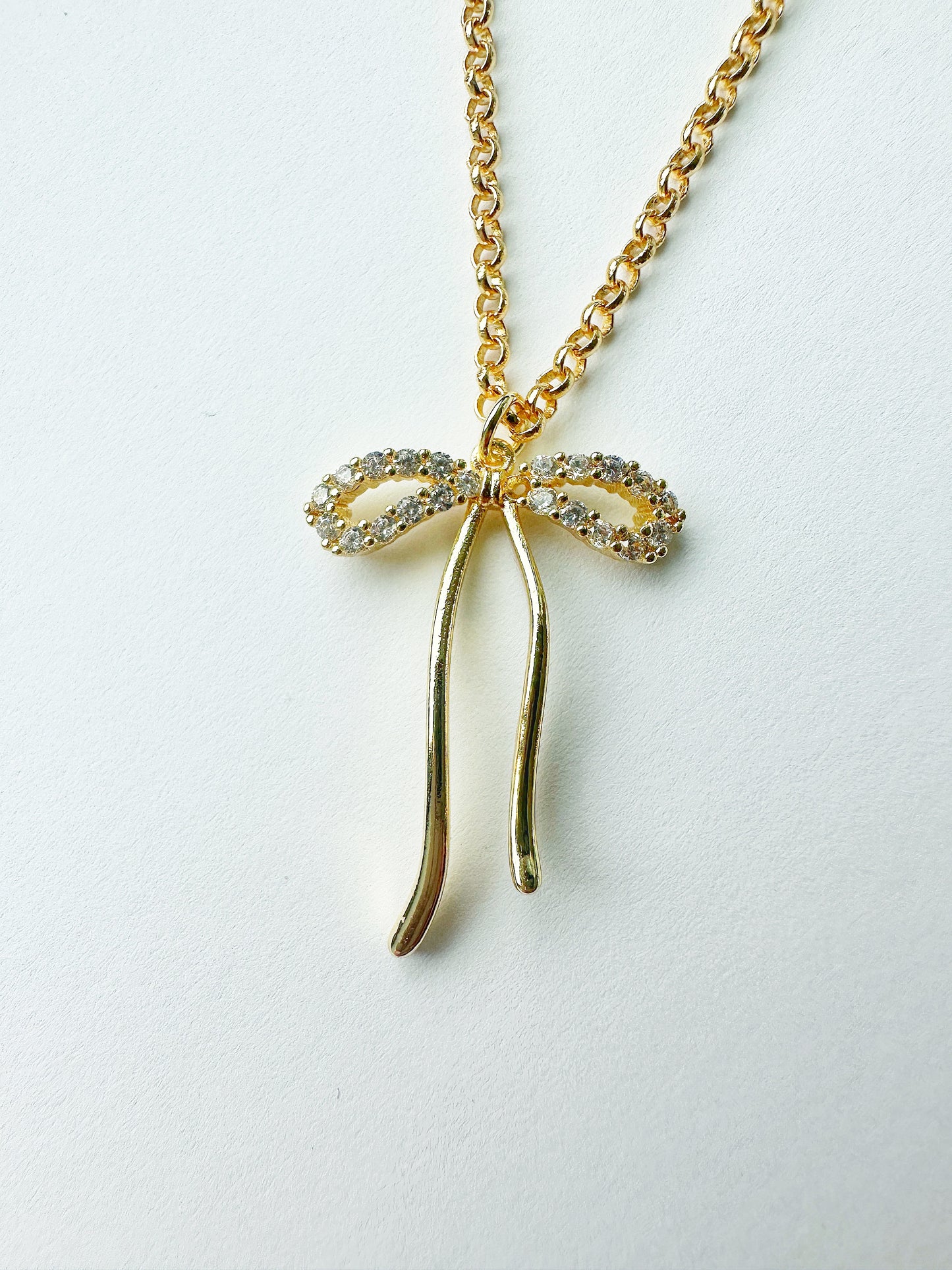 14K Gold-Filled Bow Tie Necklace
