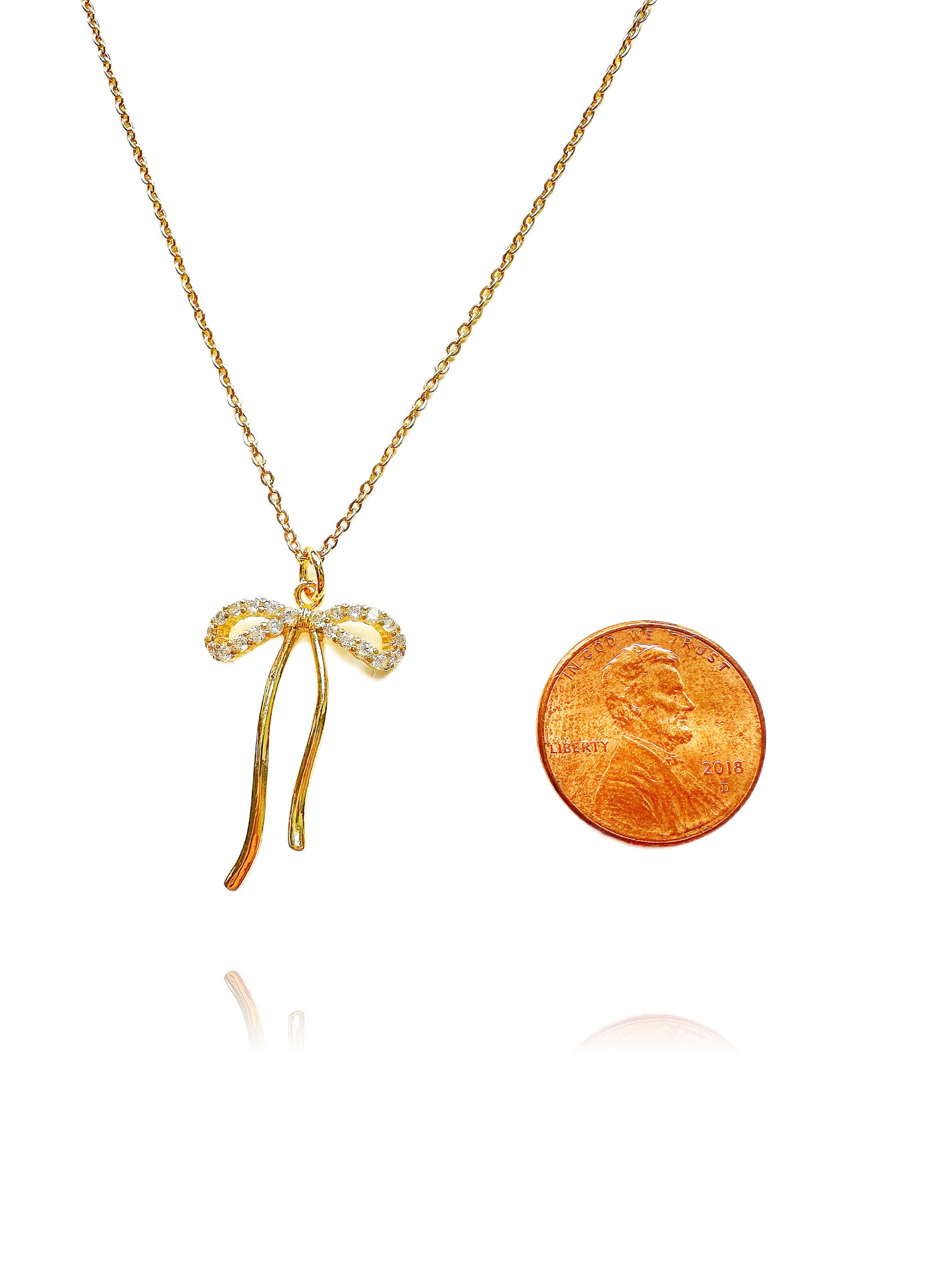 14K Gold-Filled Bow Tie Necklace