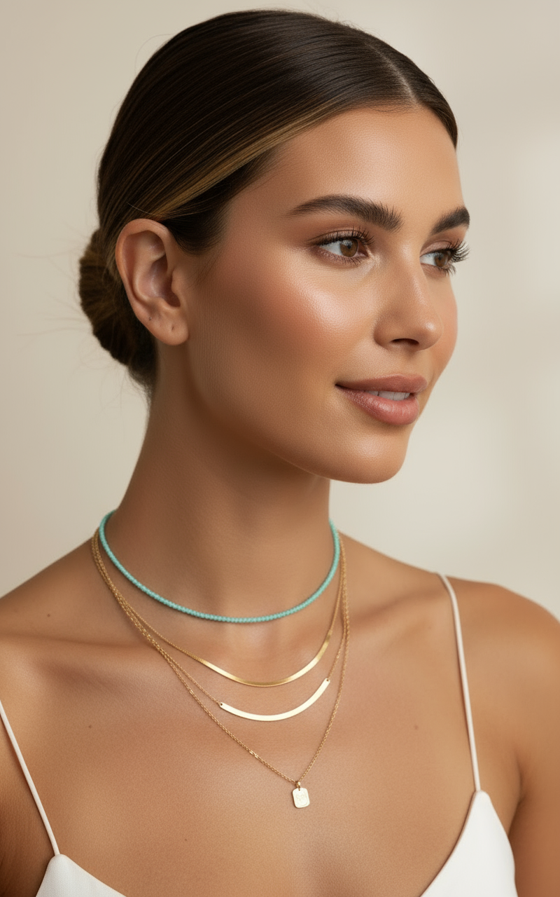 Blue Tianhe Gemstone Base Necklace