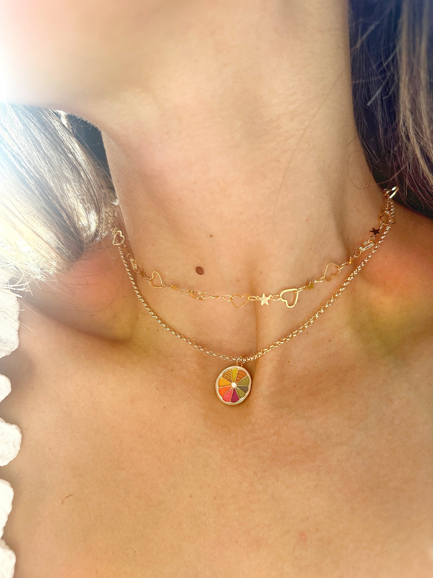Sun-Kissed Citrus 24k Gold-Filled Necklace