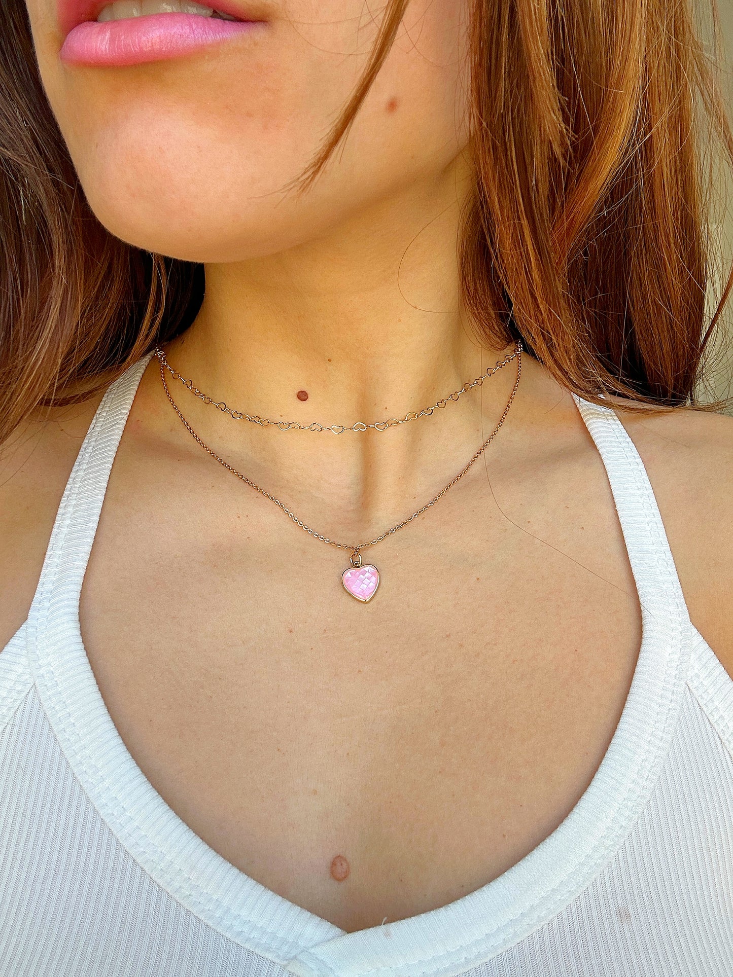 Pink Sweetheart Gold-Filled Necklace