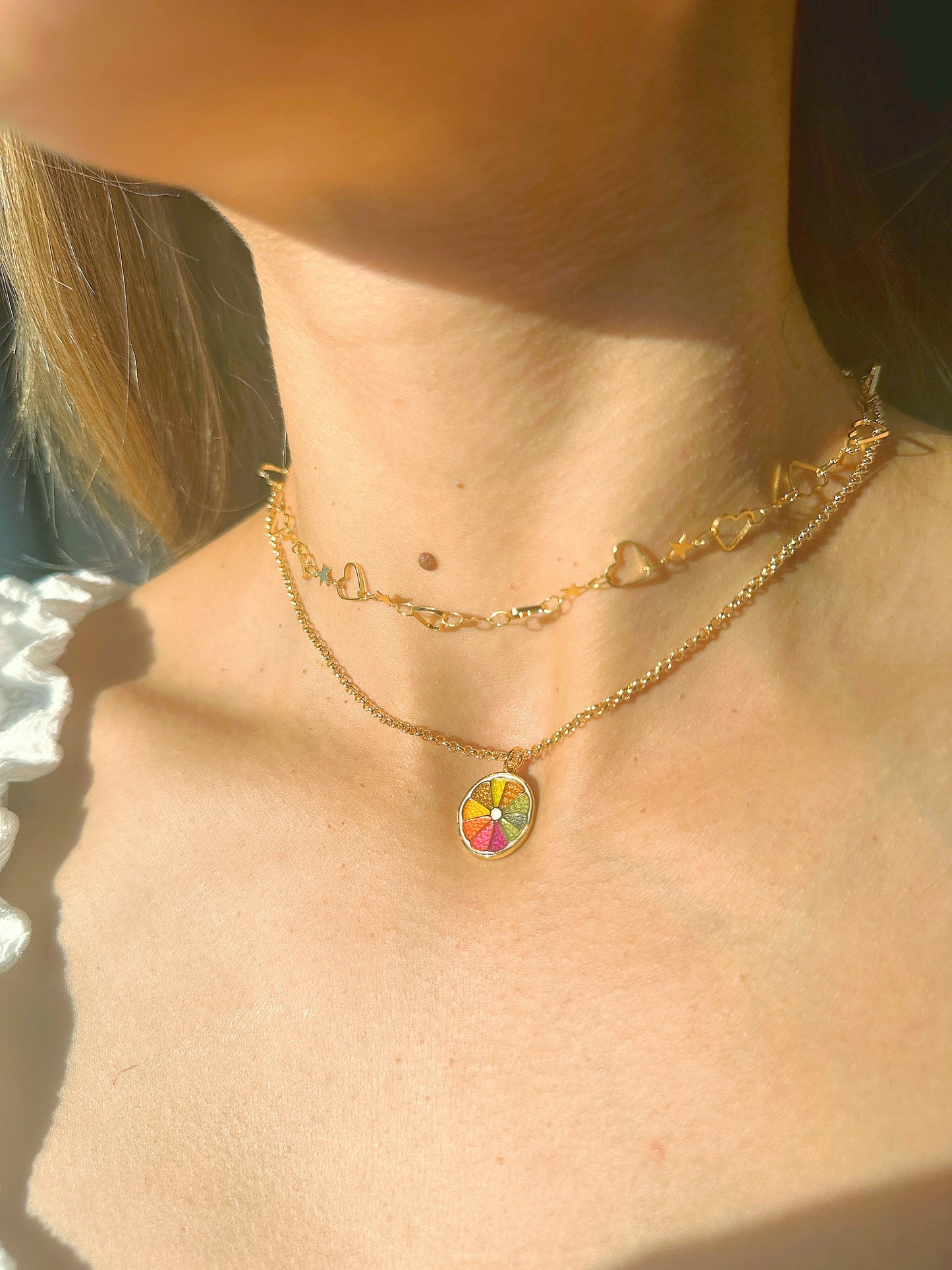 Sun-Kissed Citrus 24k Gold-Filled Necklace