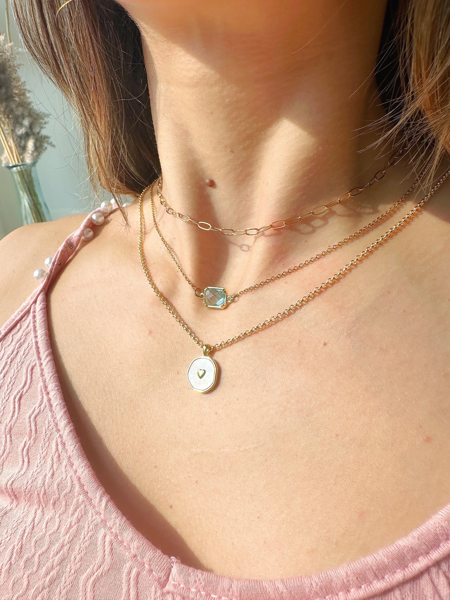 Blue Crystal 24K Gold-Filled Necklace