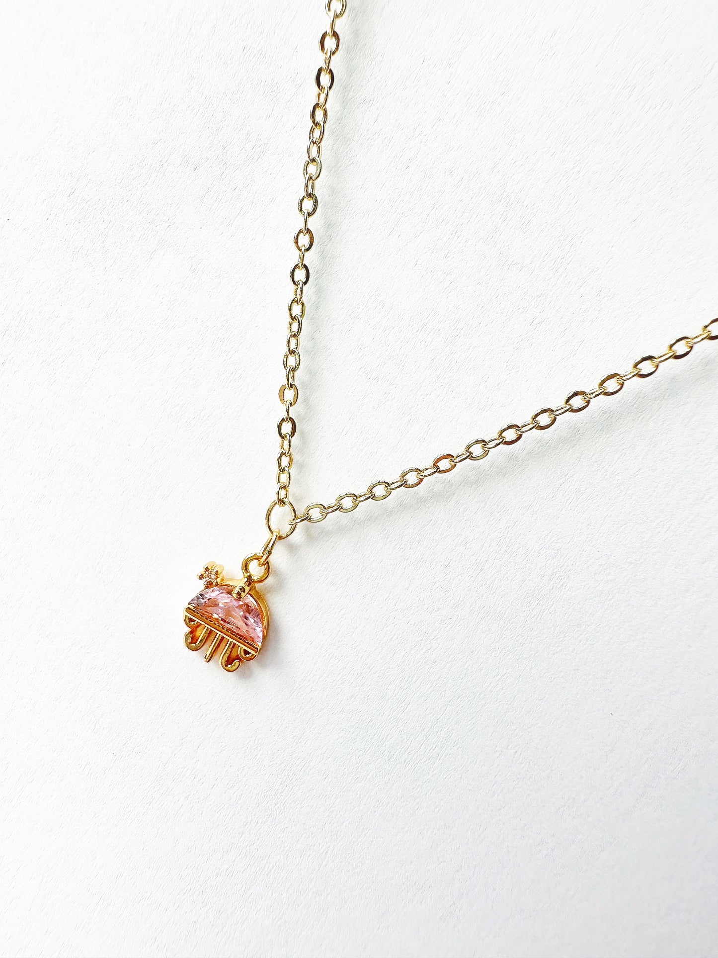 14K Gold Filled Jellyfish Necklace