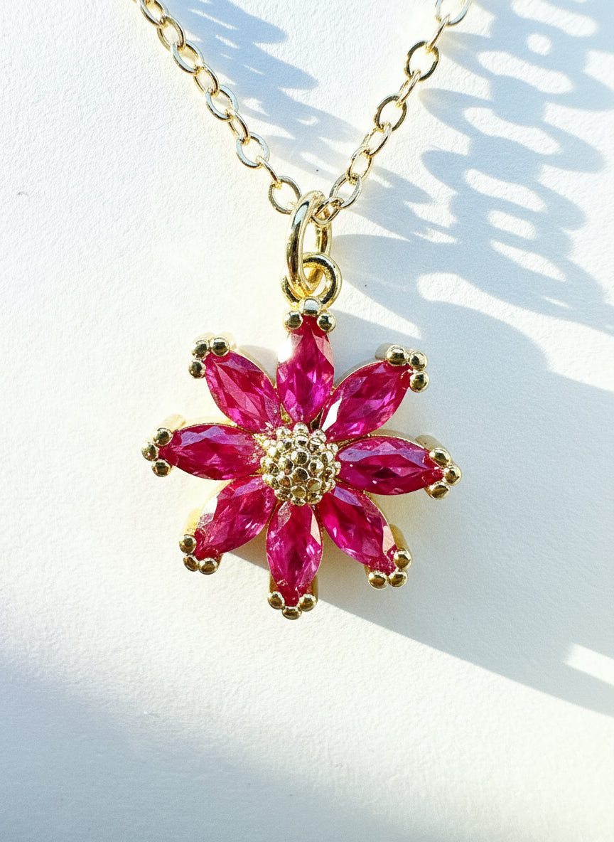 24K Gold Filled Berry Daisy Dreams Necklace