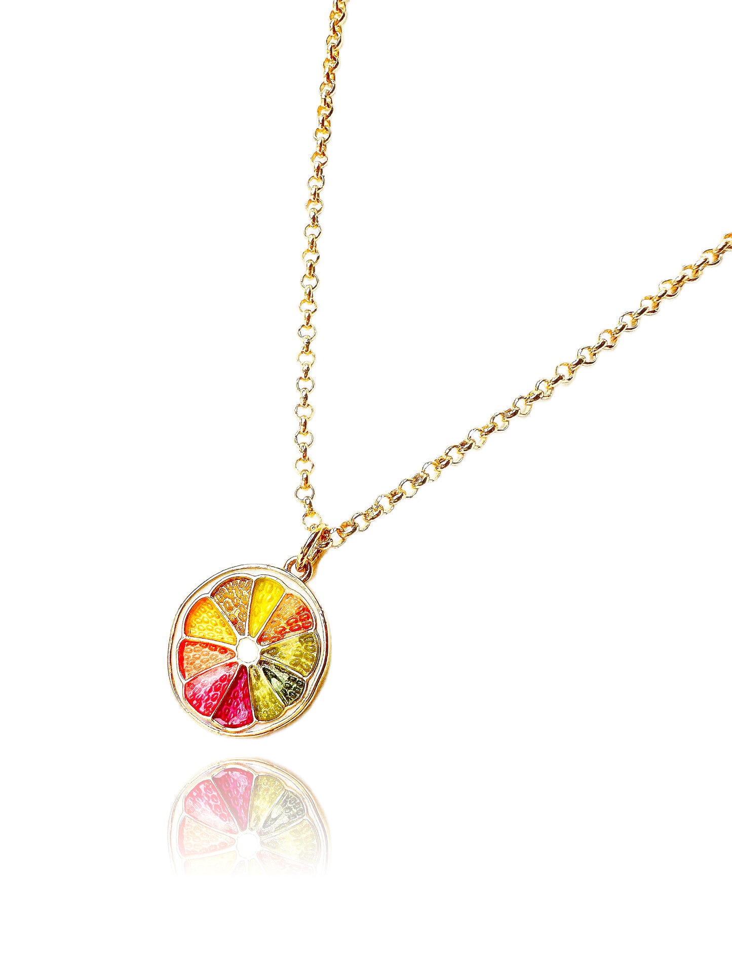 Sun-Kissed Citrus 24k Gold-Filled Necklace