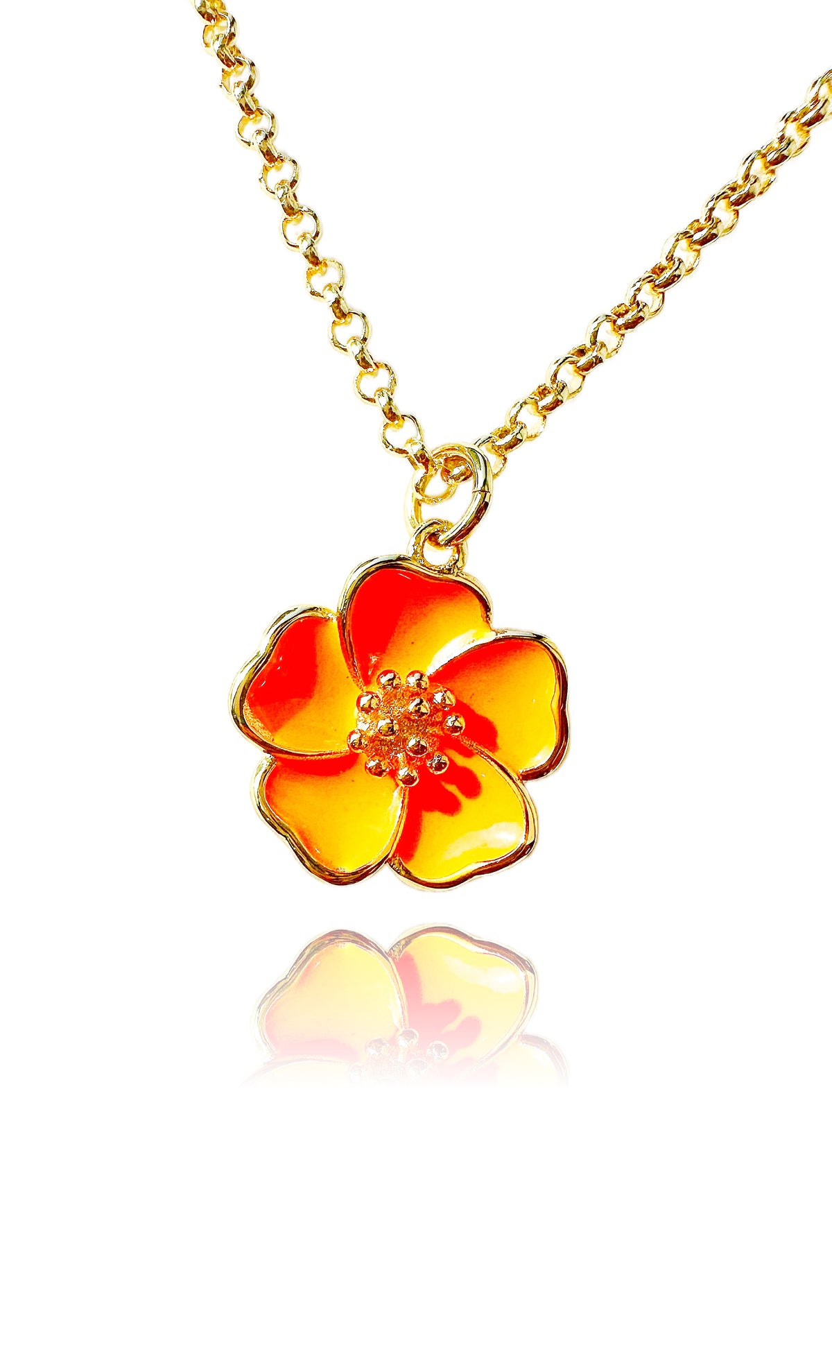 Sunset Beach Flower — 14K Gold-Filled Necklace