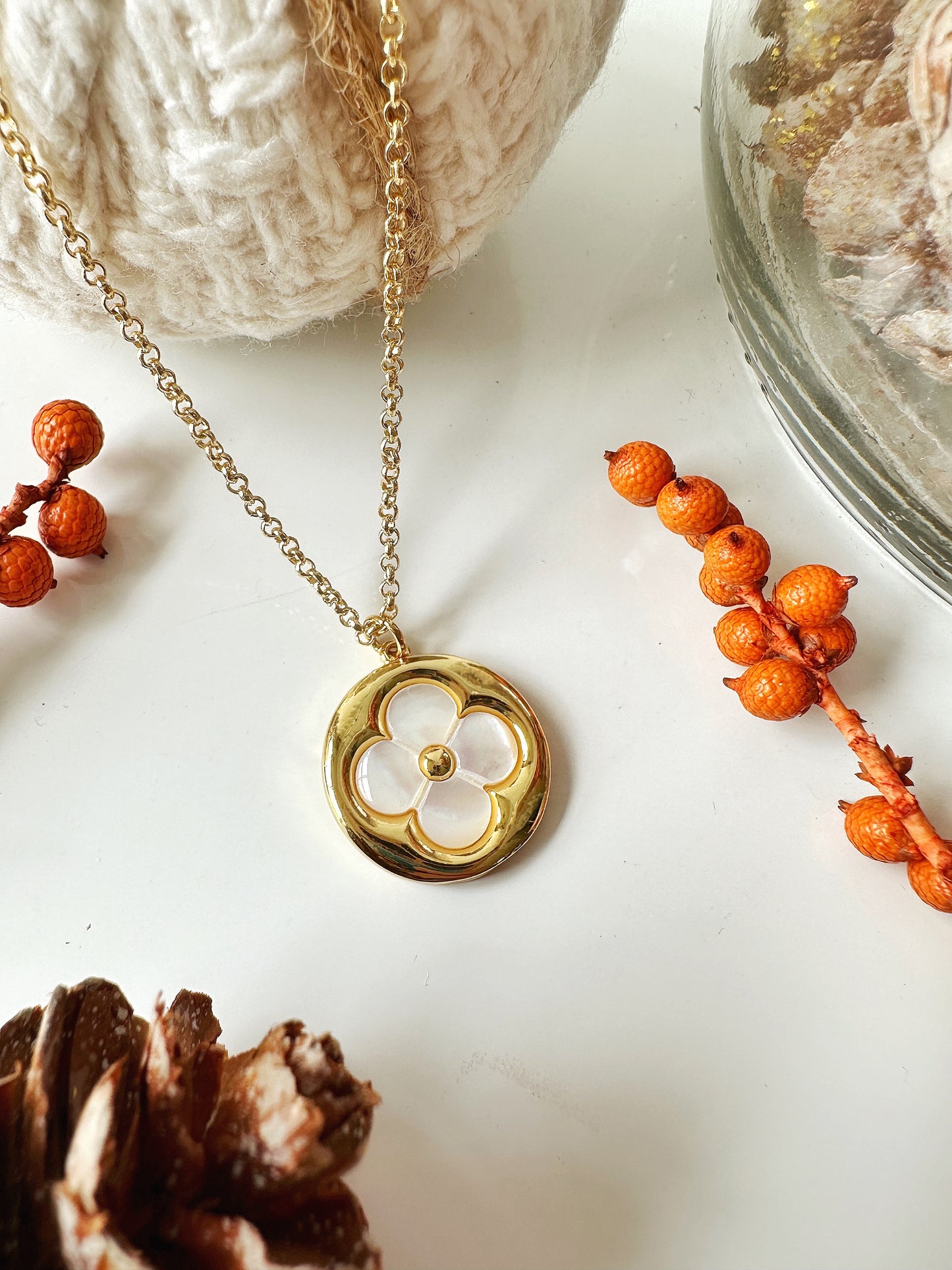 Lucky Gold-Filled Clover Necklace