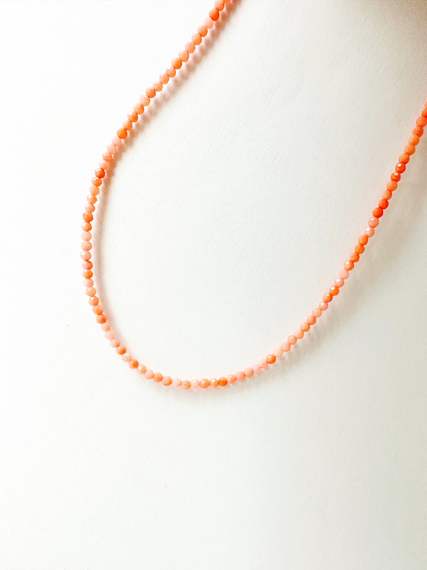 Coral Glow Base Necklace