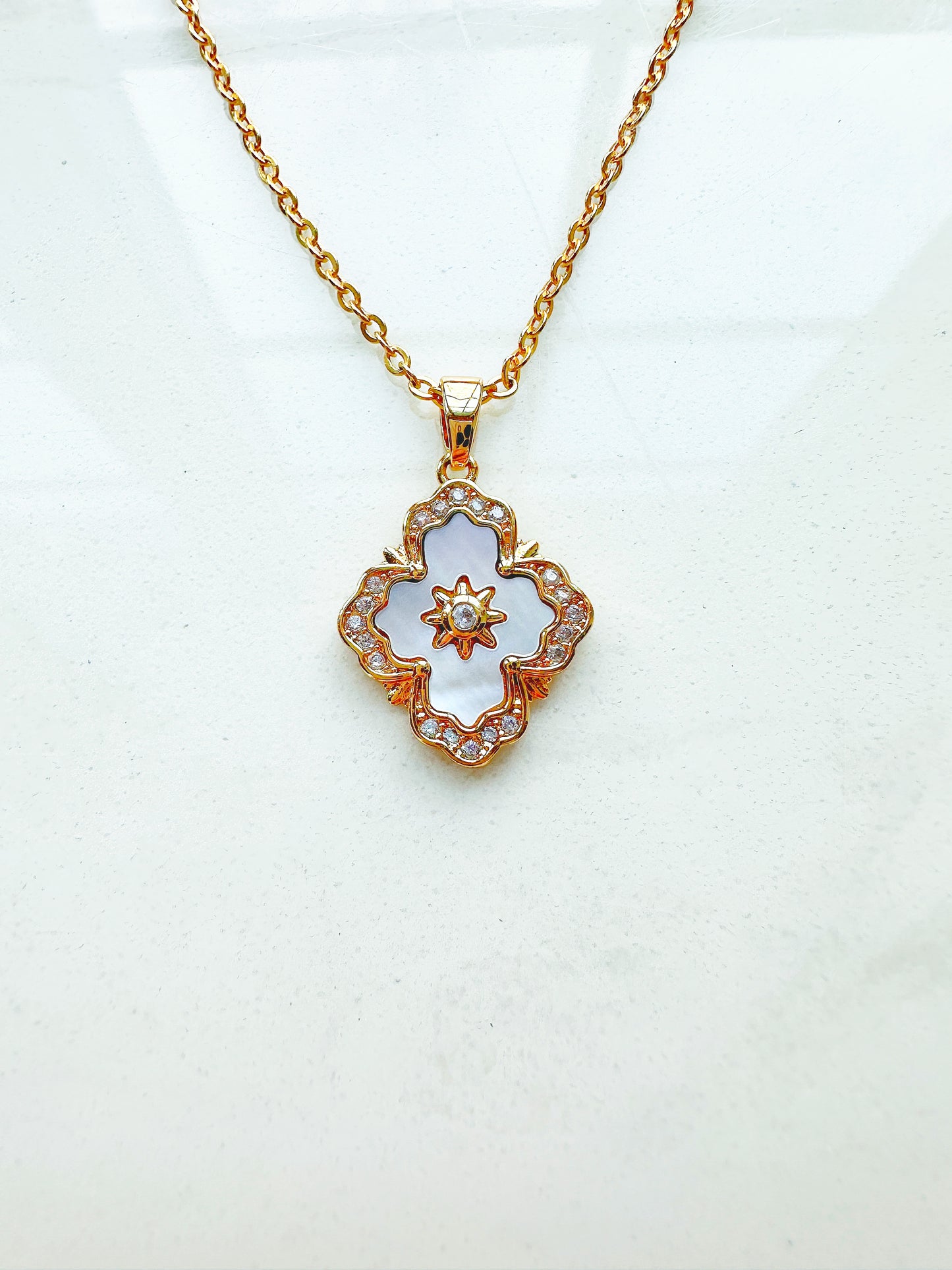 Shell Petals 16K Gold-Filled Necklace