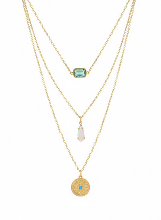 Saint-Tropez Sunsets Gold-Filled Necklace Stack