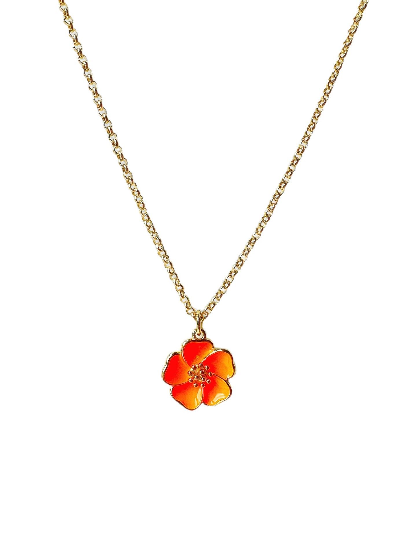 14k Sunset Gold-Filled Beach Flower Necklace