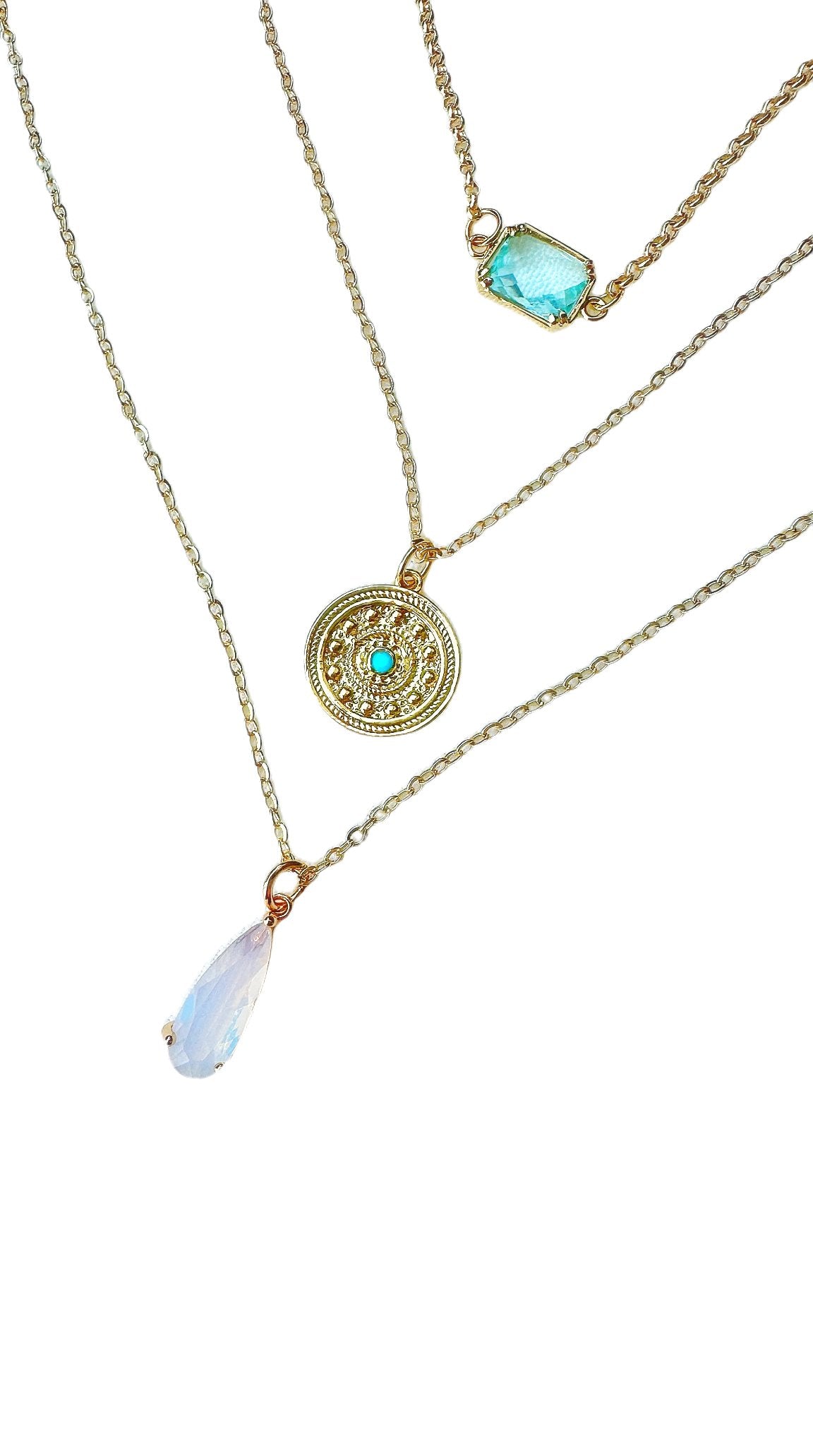 Saint-Tropez Sunsets Gold-Filled Necklace Stack