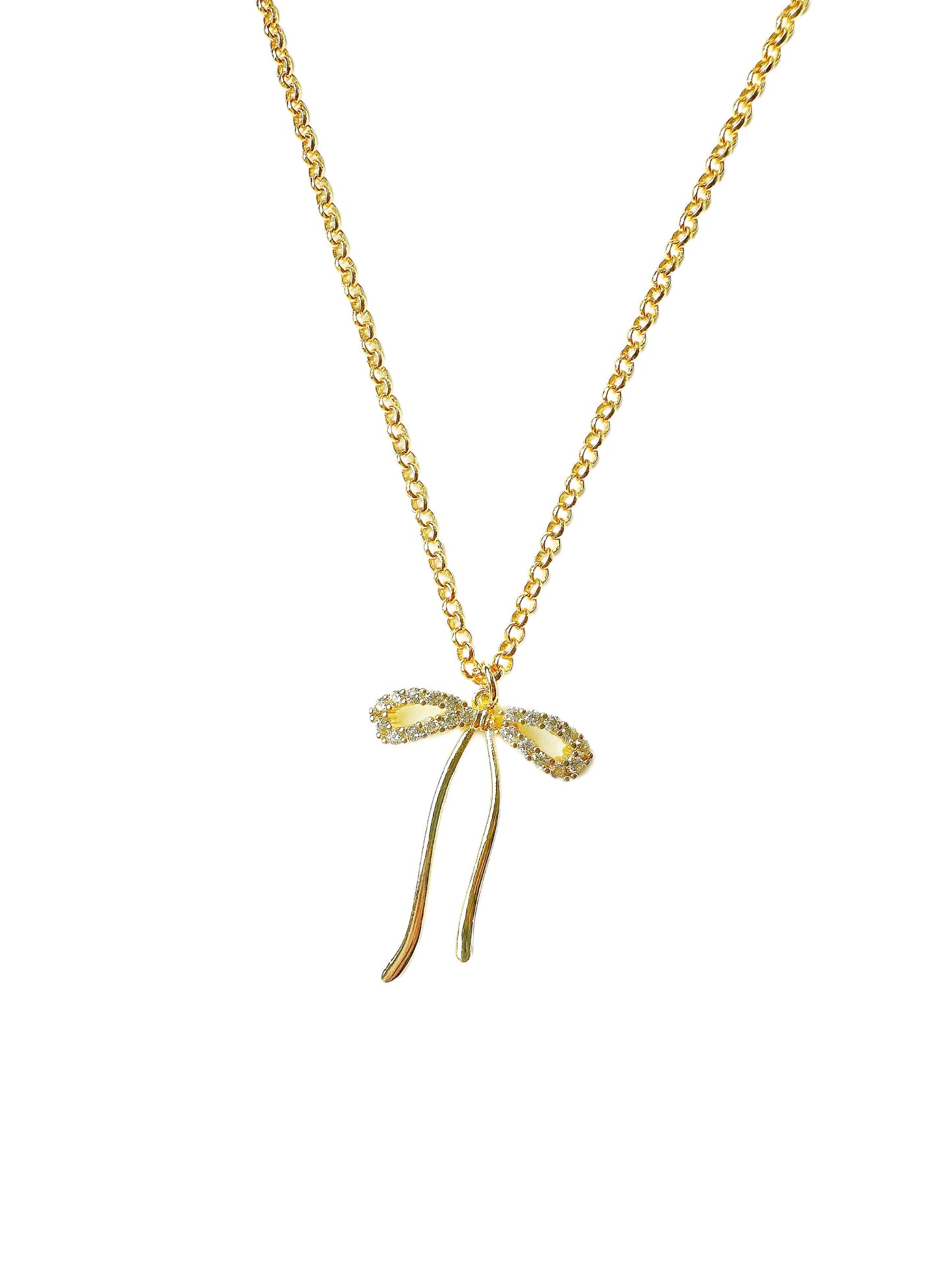 14K Gold-Filled Bow Tie Necklace