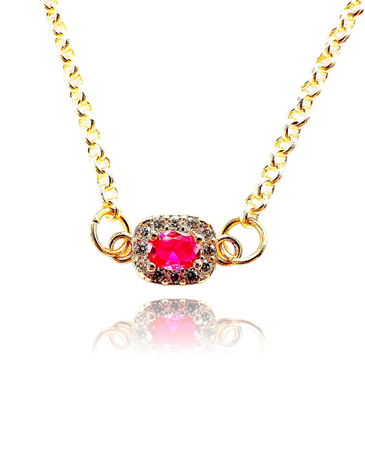 14K Gold-Filled Fuschia Luxe Necklace
