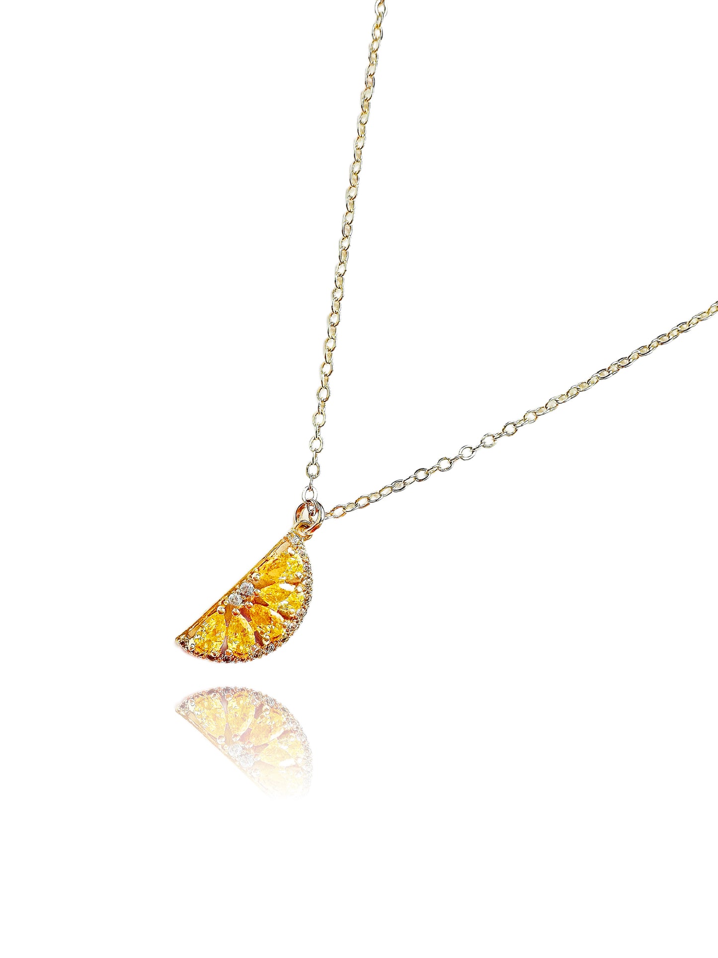 Crystal Citrus 14k Gold-Filled Necklace