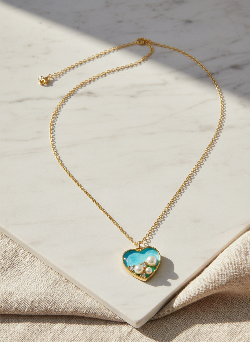 Heart of Ocean 14K Gold Filled Necklace