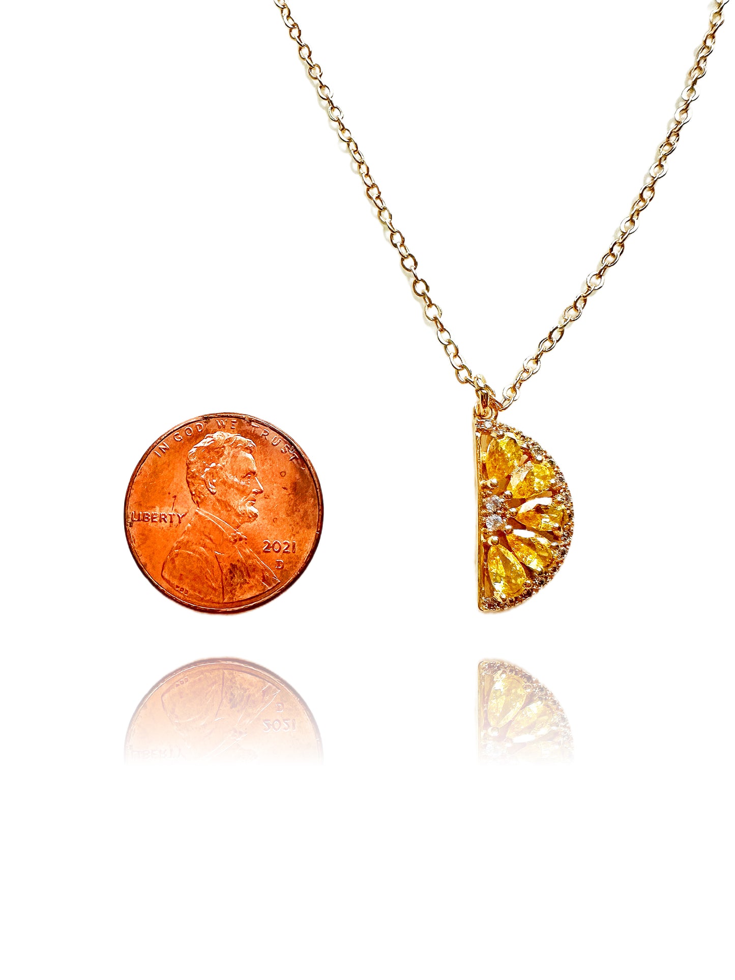 Crystal Citrus 14k Gold-Filled Necklace