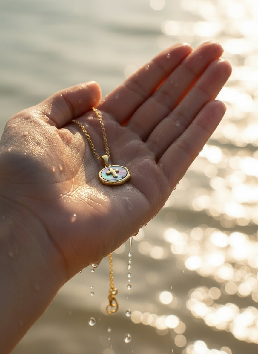 Love Cross 24K Gold-Filled Necklace