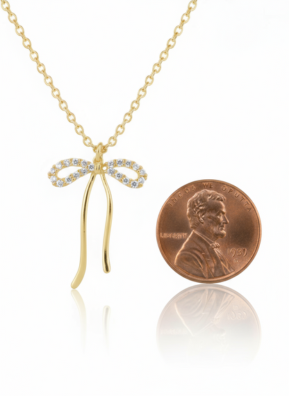 14K Gold-Filled Bow Tie Necklace