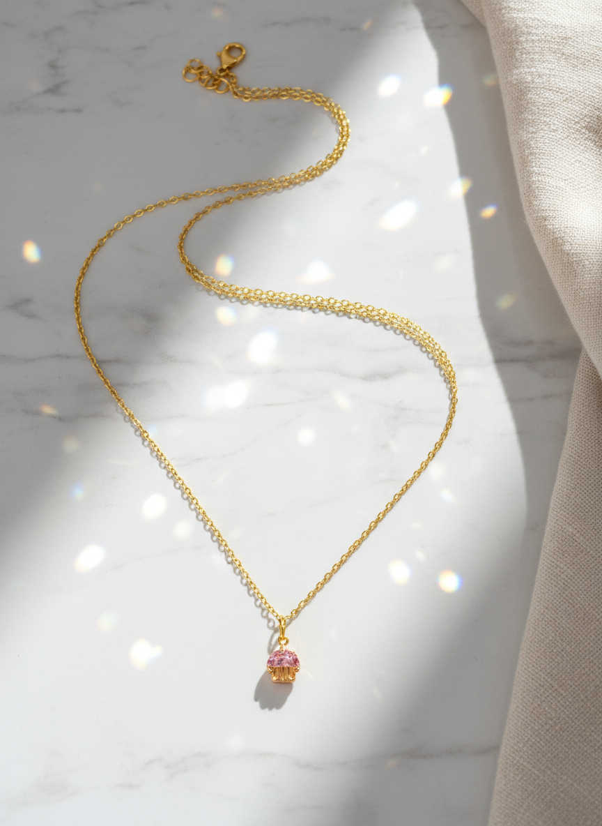 14K Gold Filled Jellyfish Necklace