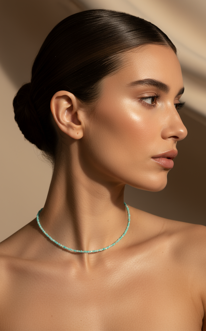 Blue Tianhe Gemstone Base Necklace