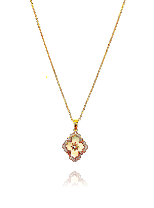 Pearly Petals Gold-Filled Necklace