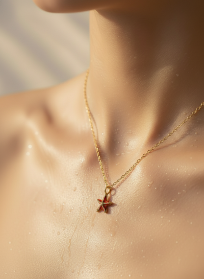 14K Gold-Filled Dainty Starfish Necklace
