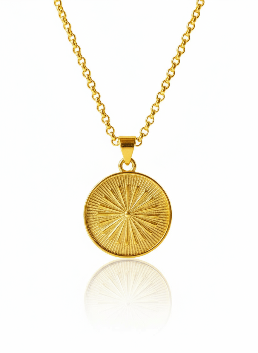 24k Gold-Filled Sunburst Necklace