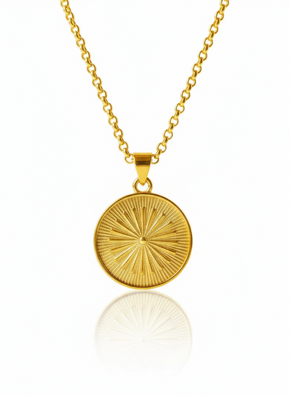 24k Gold-Filled Sunburst Necklace