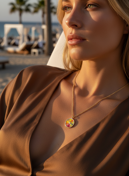 Sun-Kissed Citrus 24k Gold-Filled Necklace