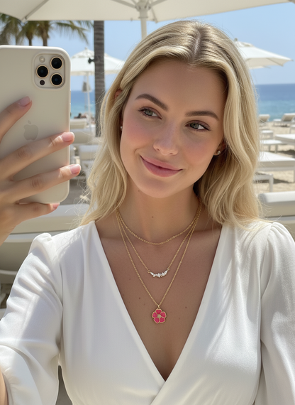 Island Blossom Gold-Filled Necklace Set