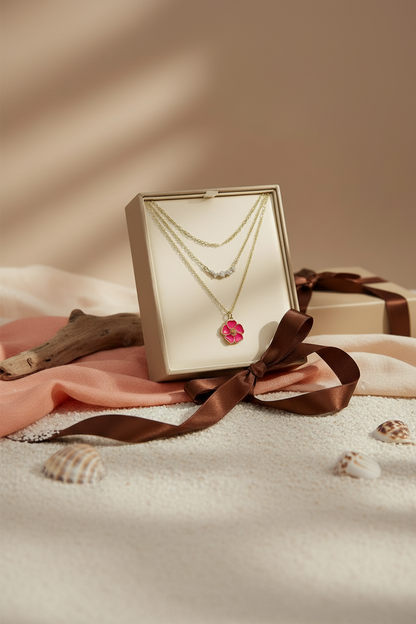 Island Blossom Gold-Filled Necklace Set