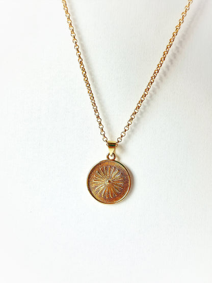 14k Gold-Filled Sunburst Necklace
