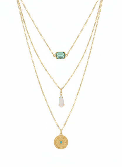 Saint-Tropez Sunsets Gold-Filled Necklace Stack