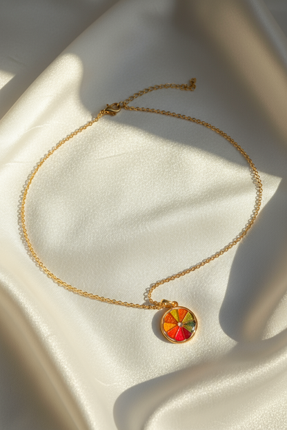 Sun-Kissed Citrus 24k Gold-Filled Necklace