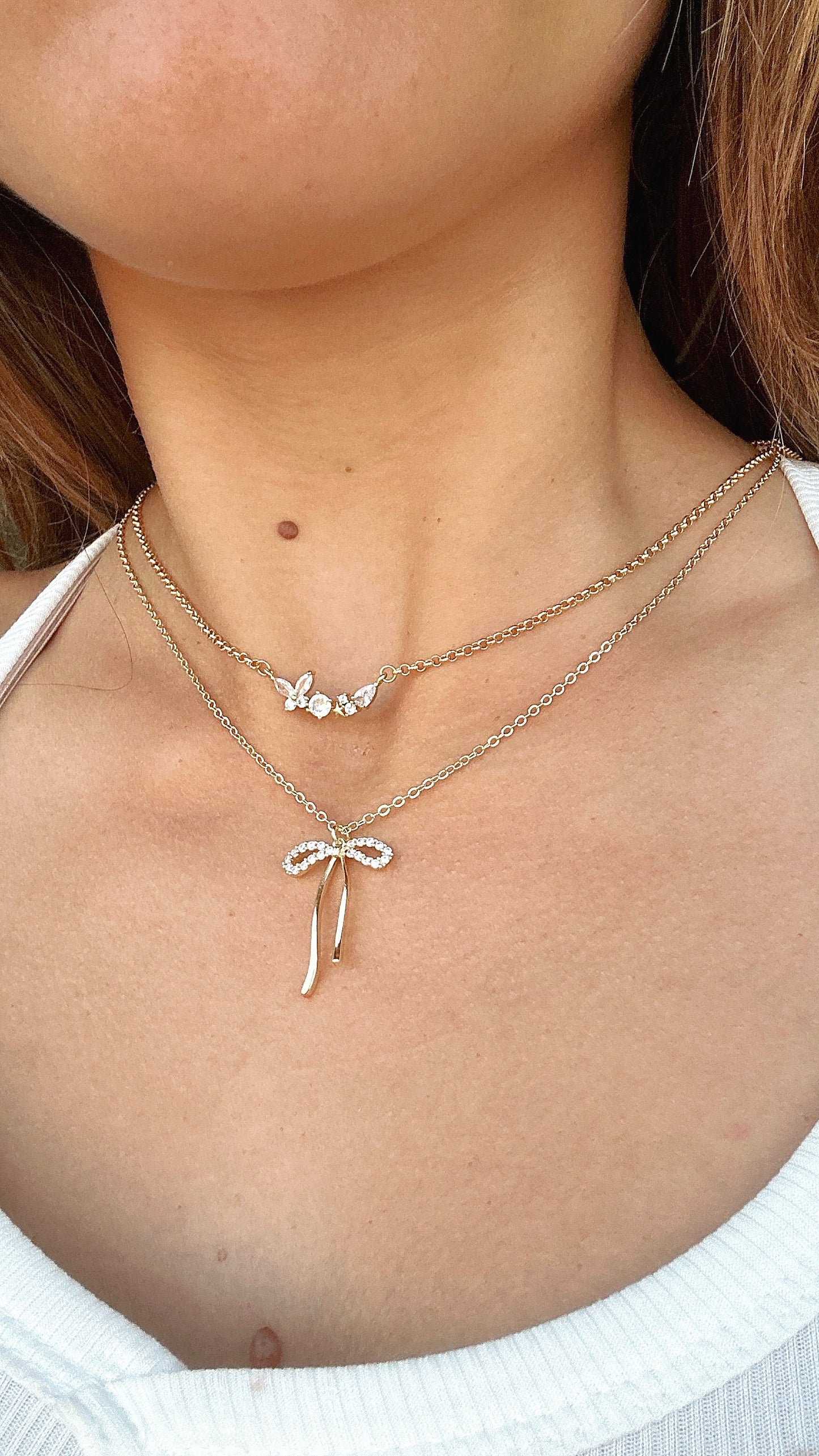 Crystal Memories Gold Filled Necklace