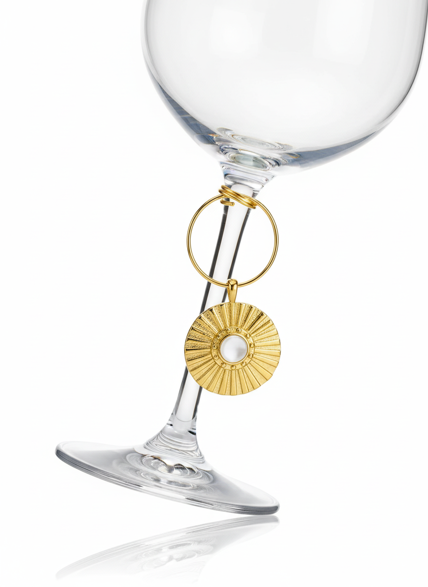 Gold Pearl Medallion 14K Gold Necklace