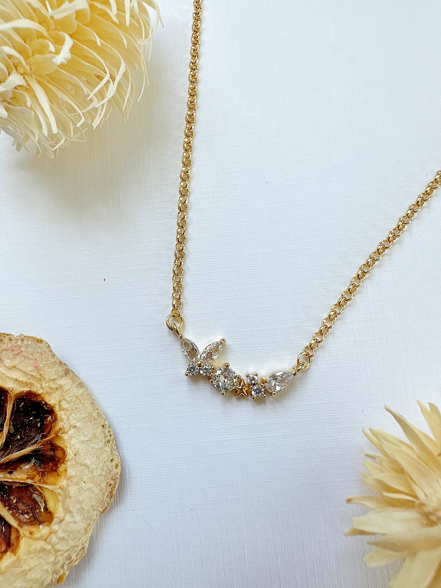 Crystal Memories Gold Filled Necklace
