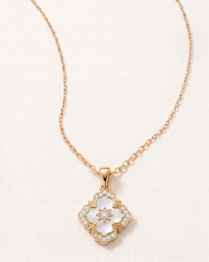 Pearly Petals 16K Gold-Filled Necklace