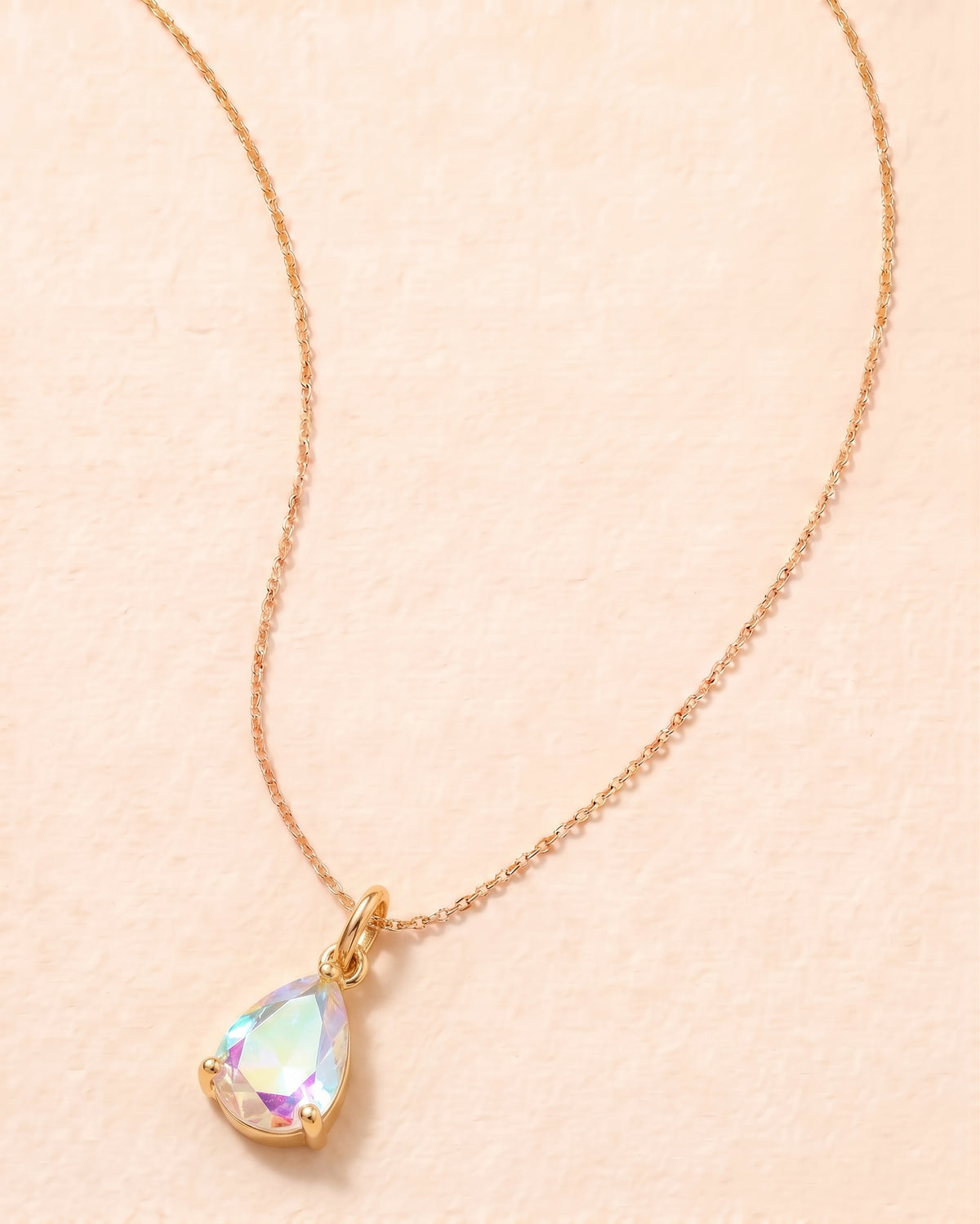 Crystal Sea Drop — 18K Gold-Filled Necklace