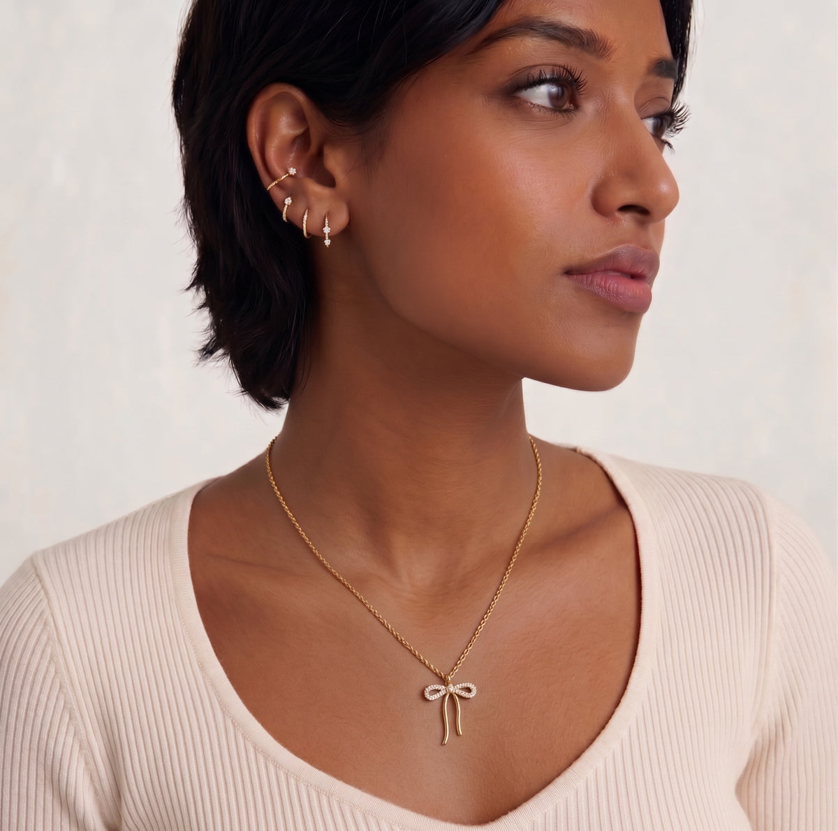 Sweetheart Bow — 14K Gold-Filled Necklace