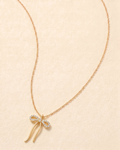 Sweetheart Bow — 14K Gold-Filled Necklace