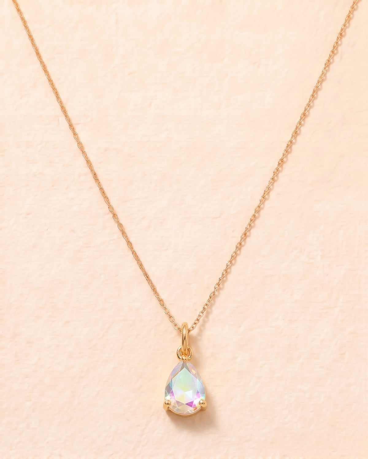 Crystal Sea Drop — 18K Gold-Filled Necklace