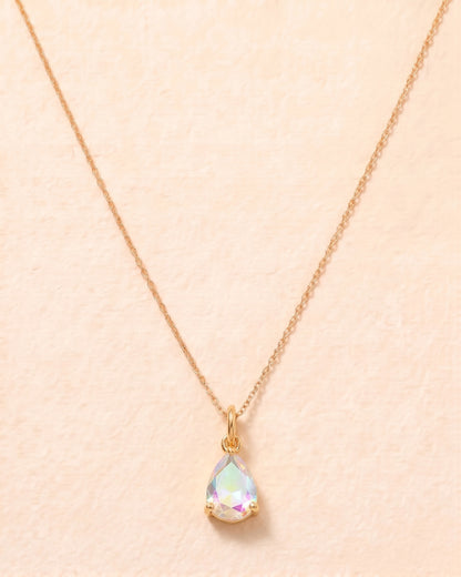 Crystal Sea Drop — 18K Gold-Filled Necklace