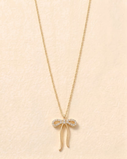 Sweetheart Bow — 14K Gold-Filled Necklace