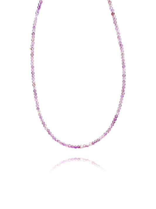 Amethyst Aura Gemstone Base Necklace